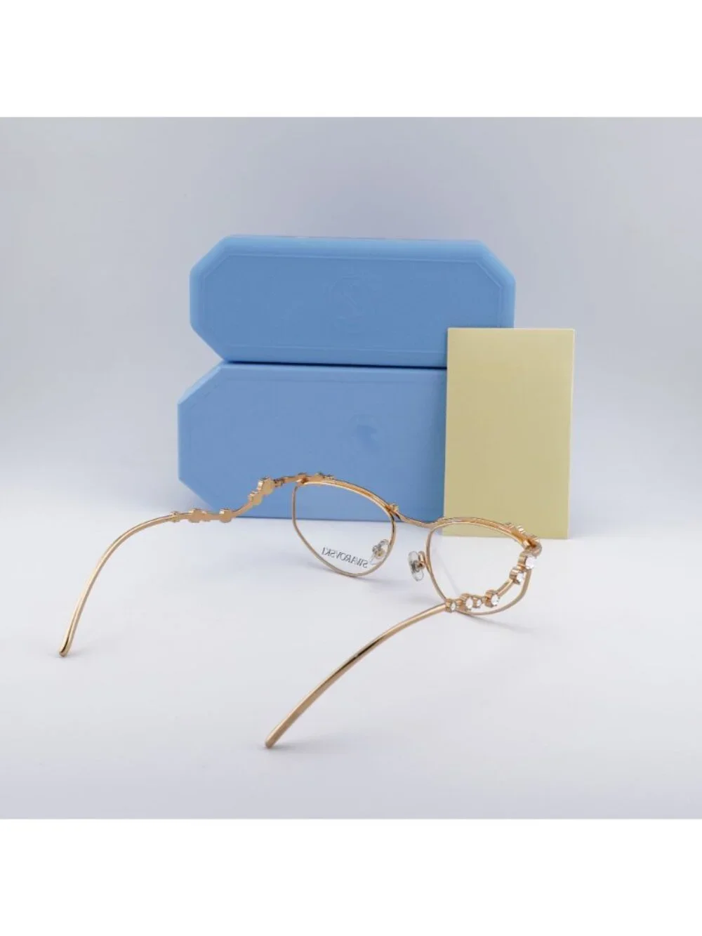 Swarovski SK1015 4004 Irregular Eyeglasses 55mm - Gold with Stones